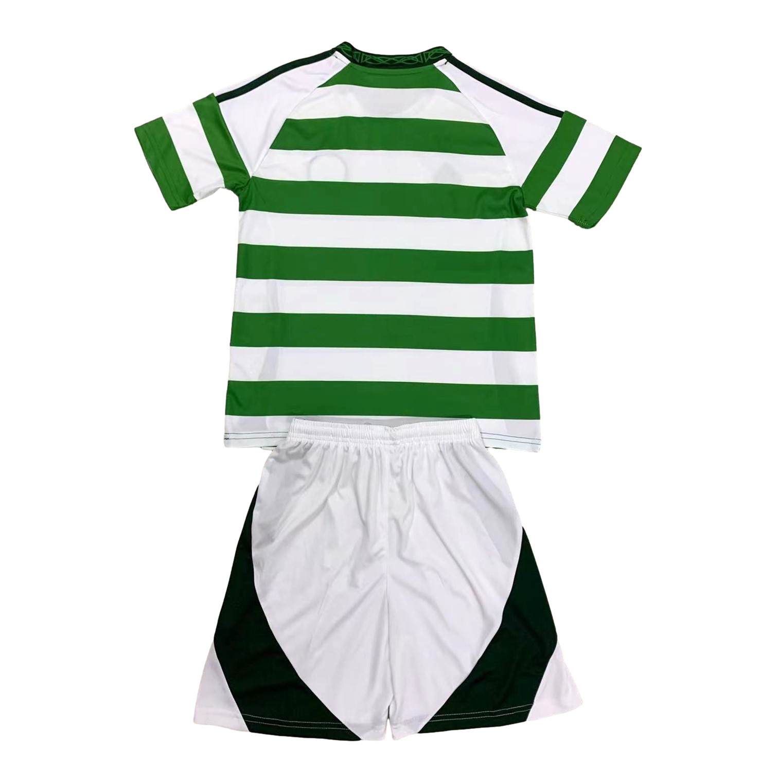 Higojerseys-Celtic 24-25 Home Stadium Kids Kit - No Sponsor Version