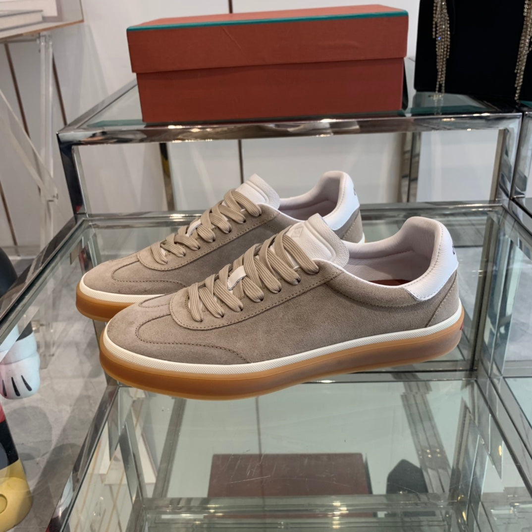 LP TENNIS WALK SNEAKERS LIGHT BROWN SUEDE、mysite、Cacoeks