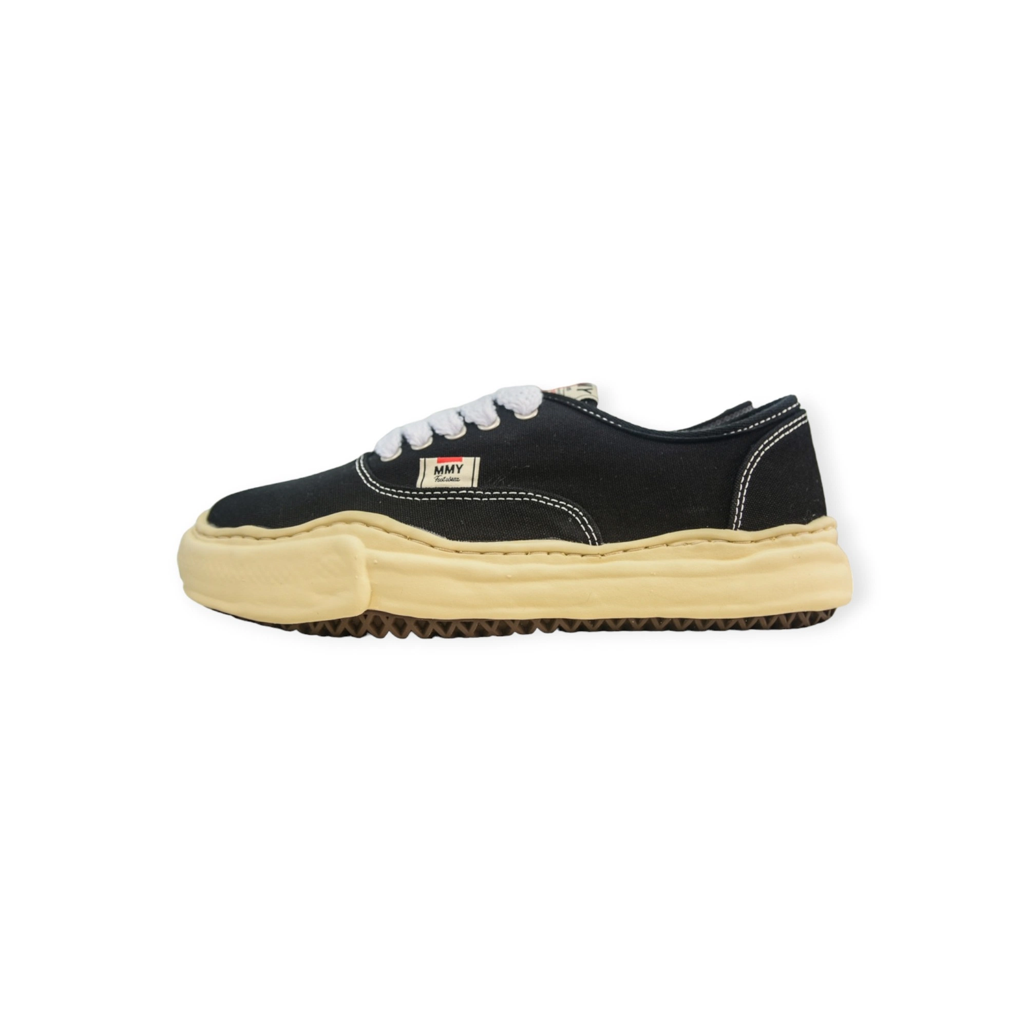 Maison Mihara Yasuhiro Baker Vintage-Like OG Sole Canvas Low-top Sneaker Black、mysite、Cacoeks