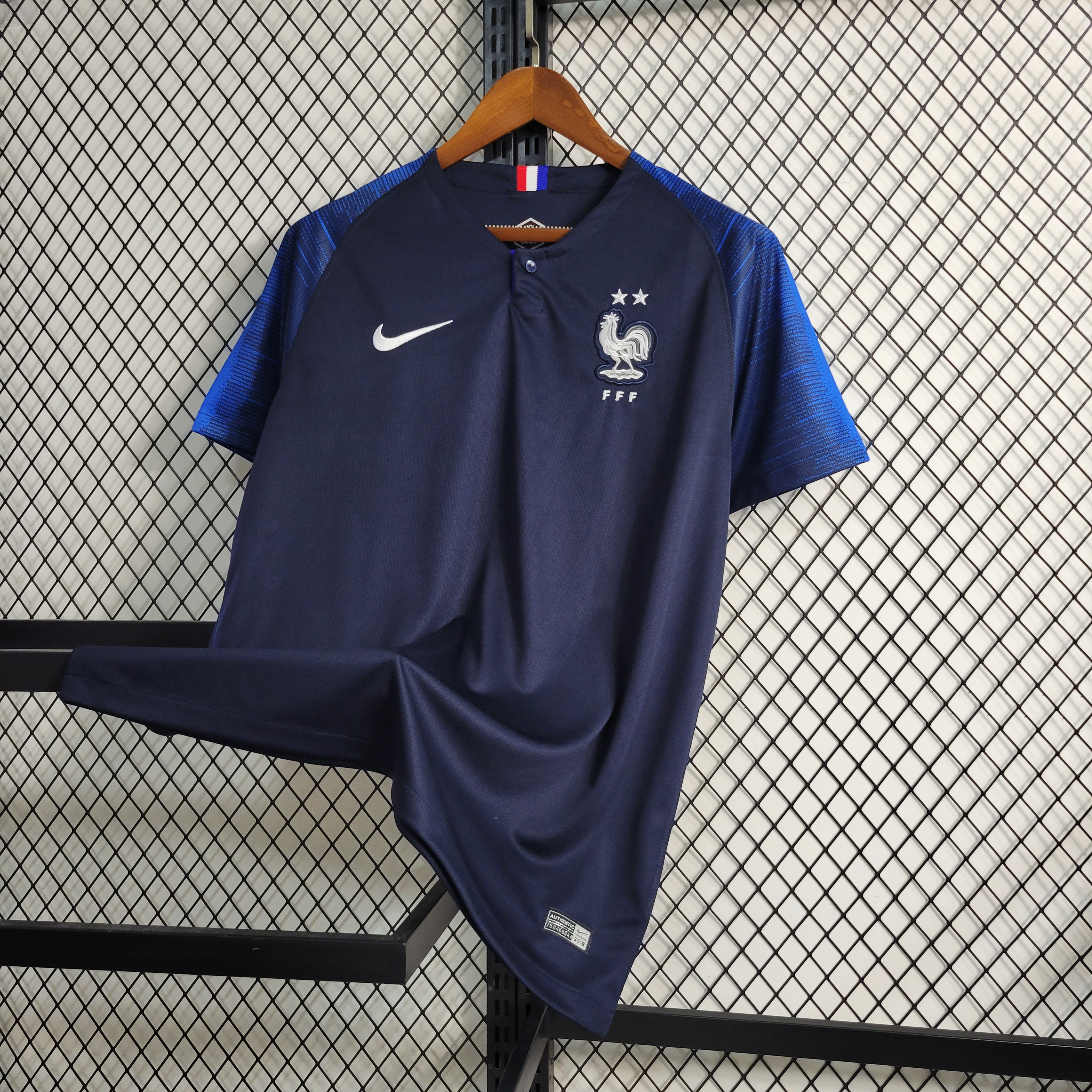 ManixJersey.com | Retro France 2018 Home Stadium Jersey -Customize Name, Number and Patch | Worldwide Shipping