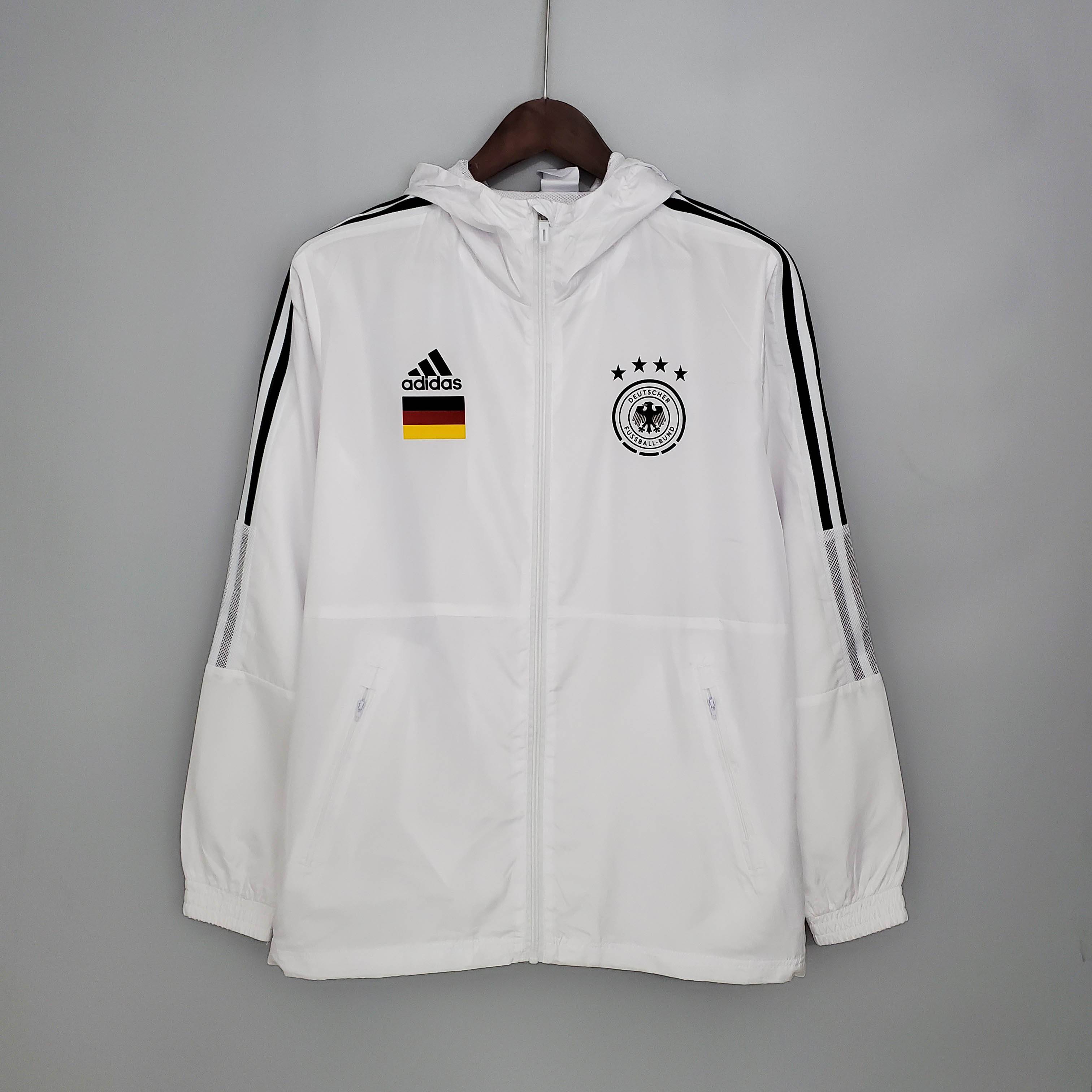 2021 Windbreaker Soccer Jersey Germany White-mysite Custom Football Kit- Nextkits