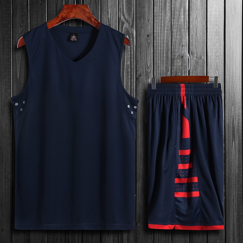 Summer New Men's Basketball Jersey Set Custom Basketball Shorts Set Training Sportswear Men's Basketball Uniform Youth Jersey