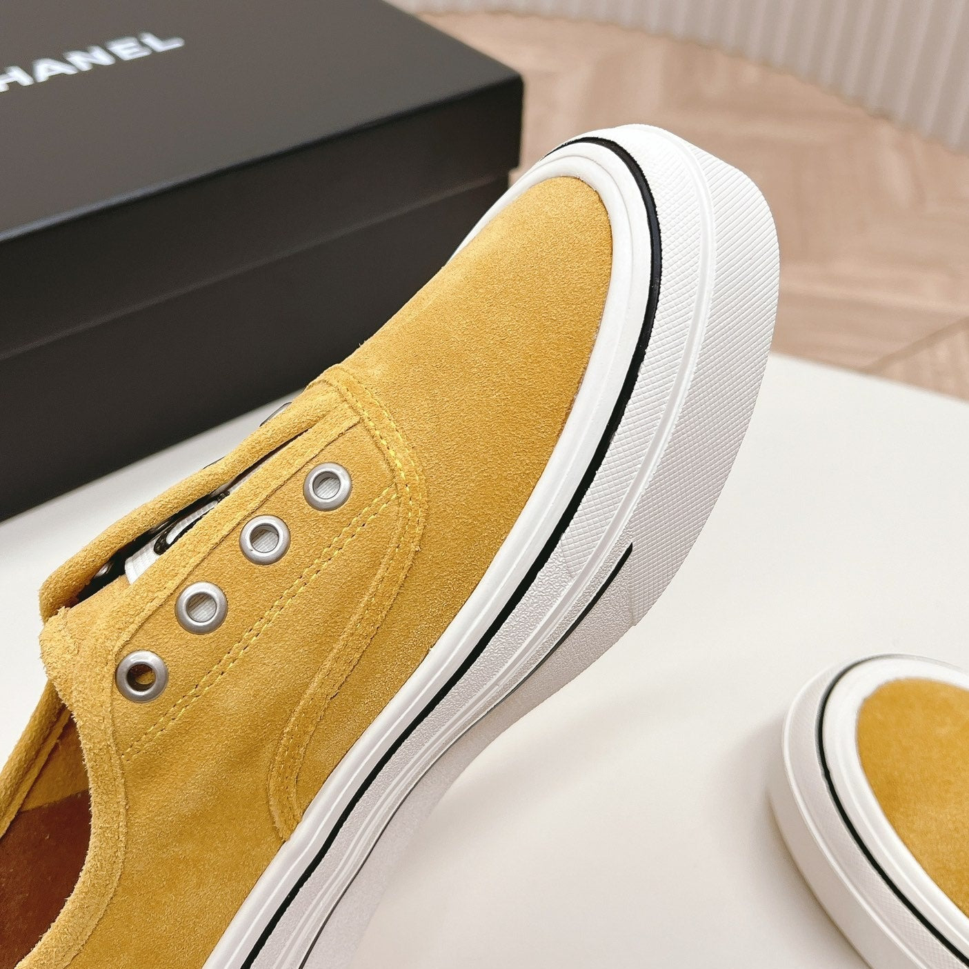 Double C Platform Biscuit Shoes Fabric Amber Yellow、mysite、Cacoeks