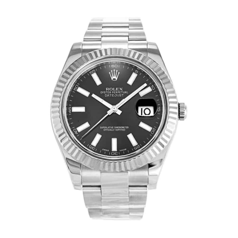 Rolex Datejust 116334BKSO Automatic Black Dial Replica-fasswatch