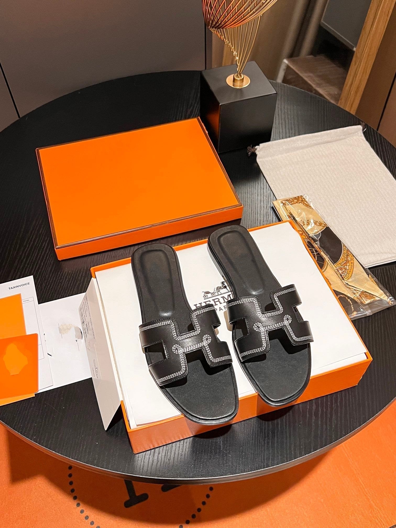 0RAN SANDAL Calfskin Black、mysite、Cacoeks