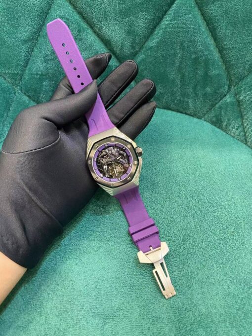 Audemars Piguet Royal Oak Concept 26620IO.OO.D077CA.01 Super Clone Watch – Green Dial Titanium Flying Tourbillon Replica