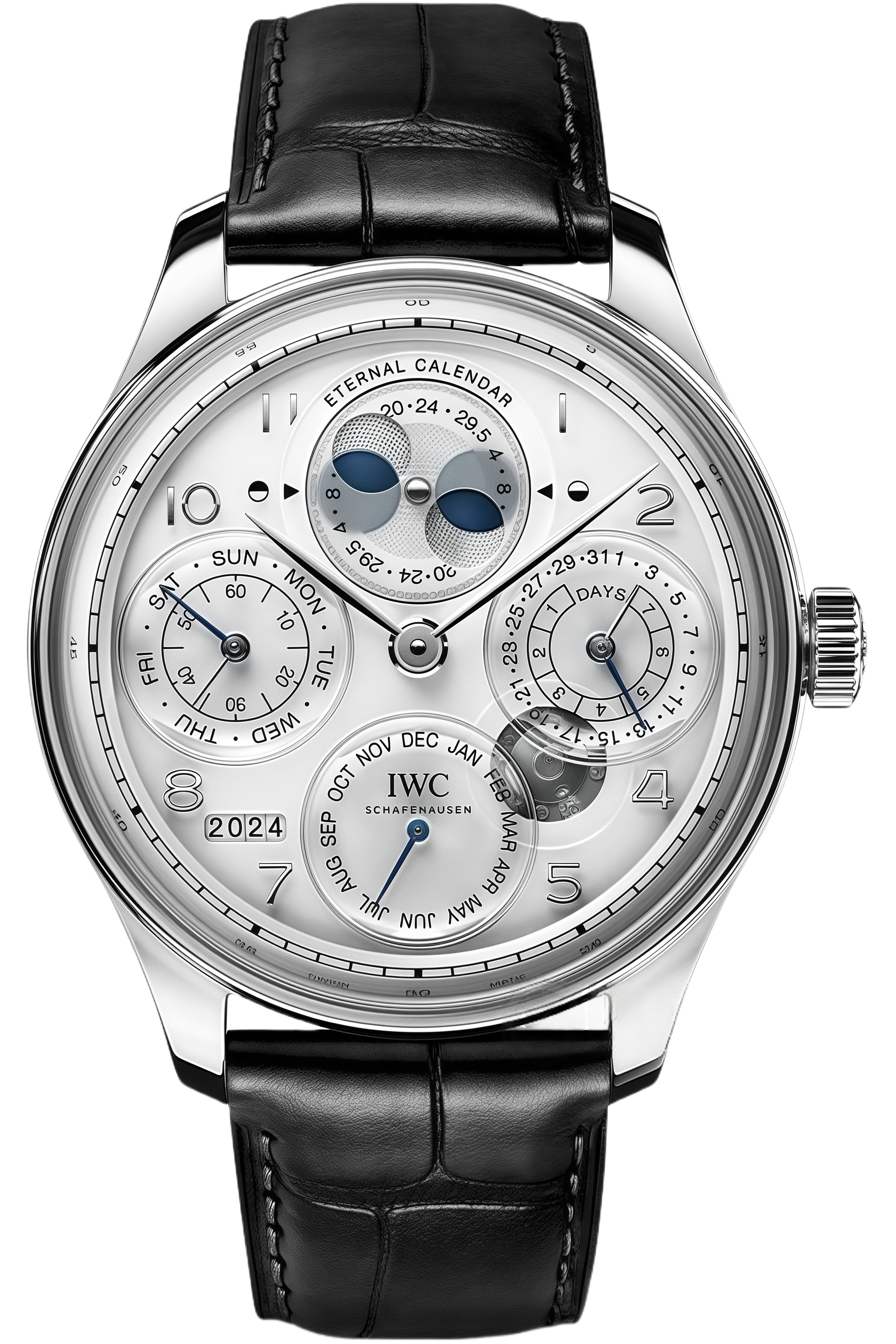 IWC Portugieser Ref. IW505701 Super Clone Watch – Platinum Constant-Force Tourbillon White Dial Fake Replica
