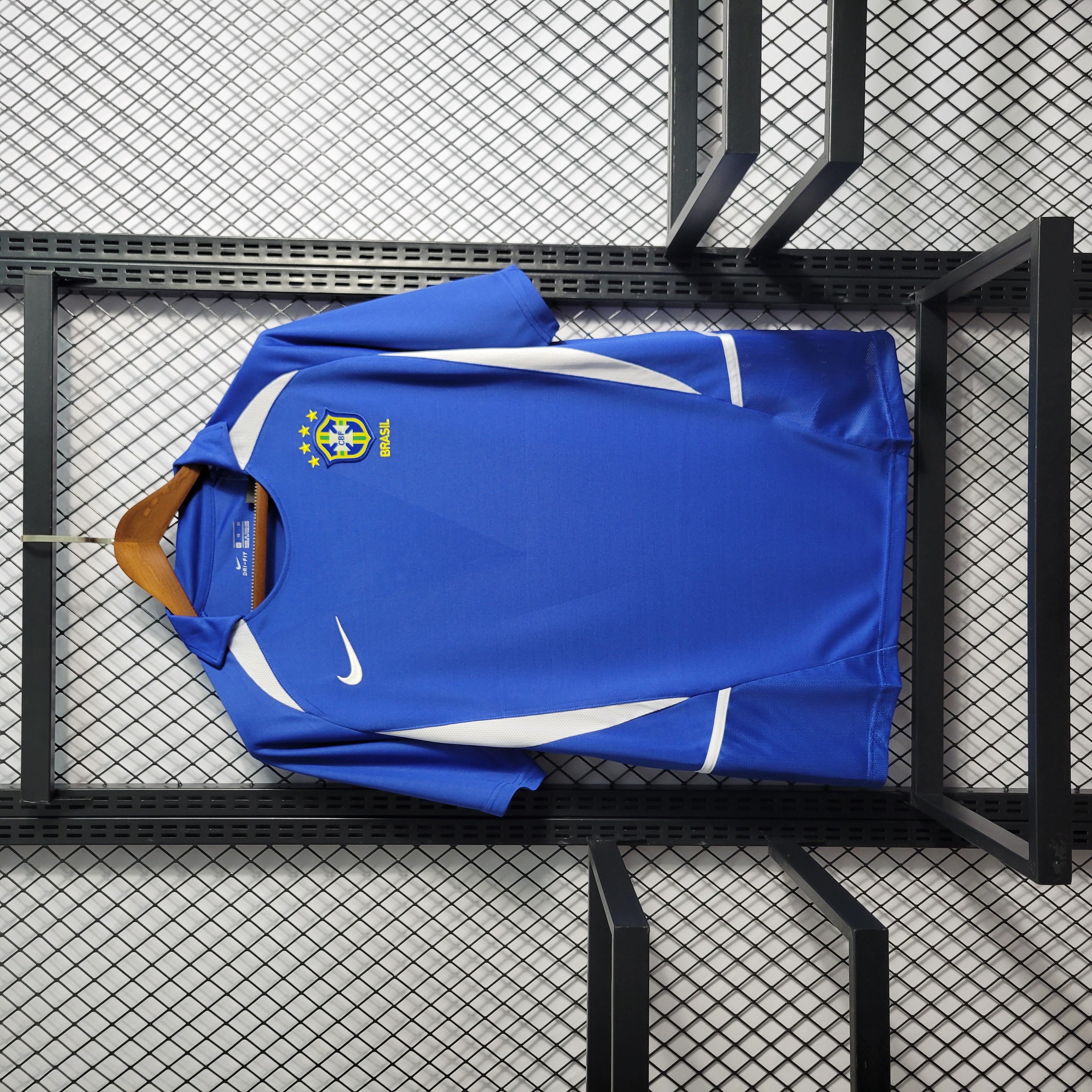 ManixJersey.com | Retro Brazil 2002 Away Stadium Jersey -Customize Name, Number and Patch | Worldwide Shipping