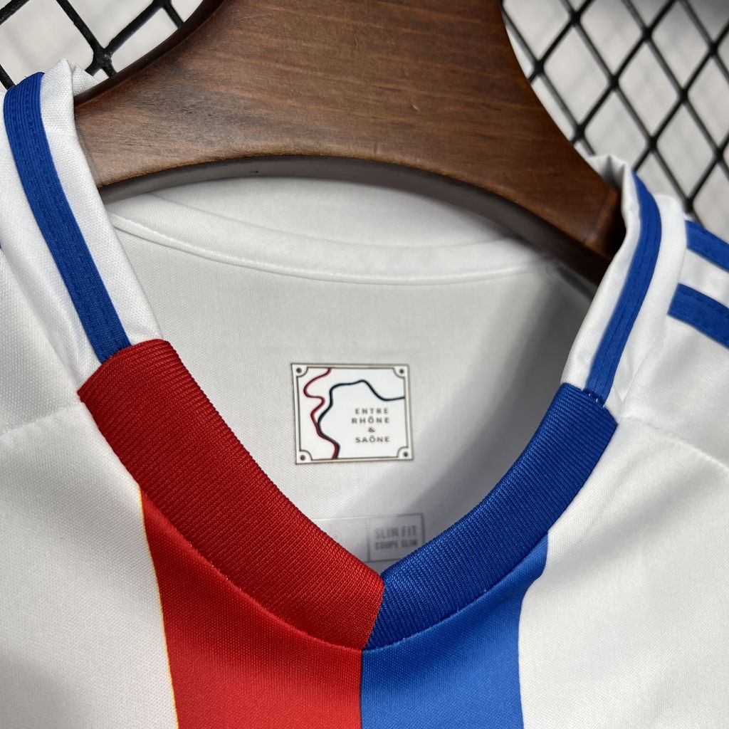 JerseysGala.com | Olympique Lyonnais Lyon 24-25 Home Stadium Kids Kit -Customize Name, Number and Patch | Worldwide Shipping