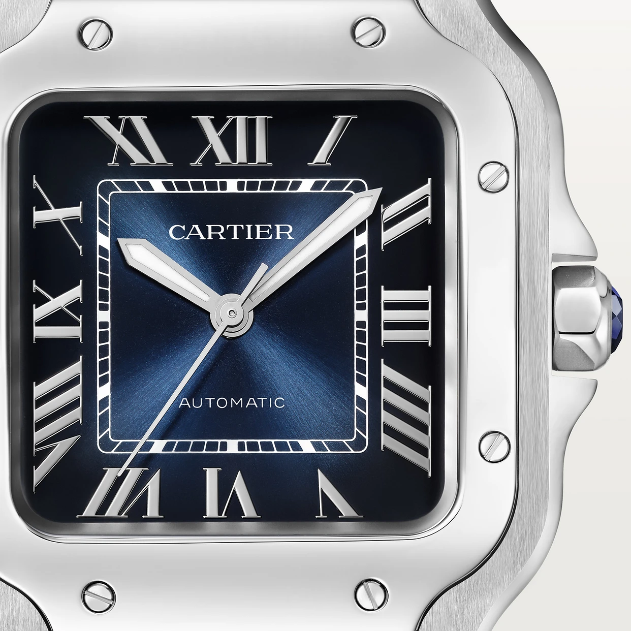 Super Clone 1:1 Cartier Santos Medium Model Blue WSSA0063 Replica-fasswatch
