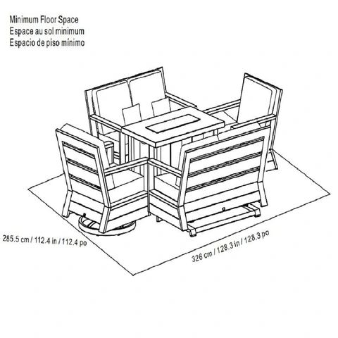 Min floor space