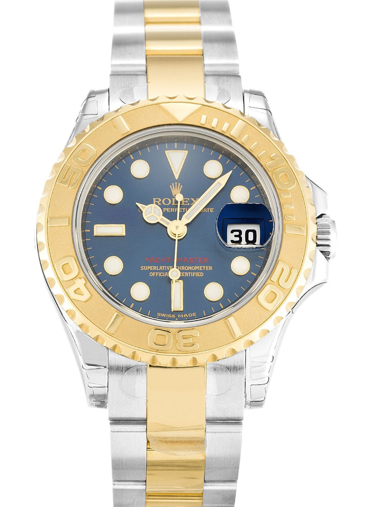 Replica Rolex Yacht-Master 35mm Blue Dial 169623-fasswatch