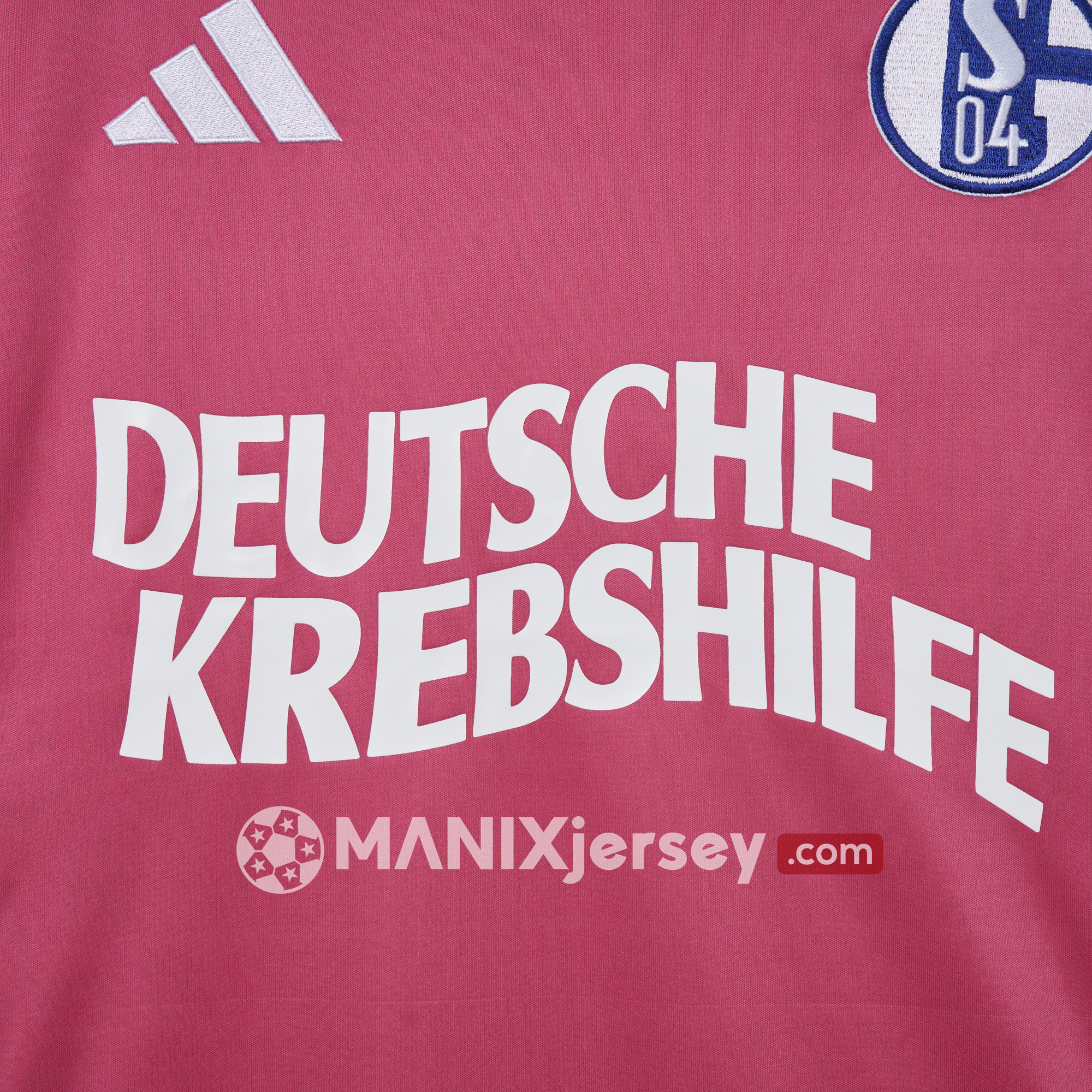 ManixJersey.com | Schalke 04 24-25 GK Pink October Jersey - Fans Version -Customize Name, Number and Patch | Worldwide Shipping