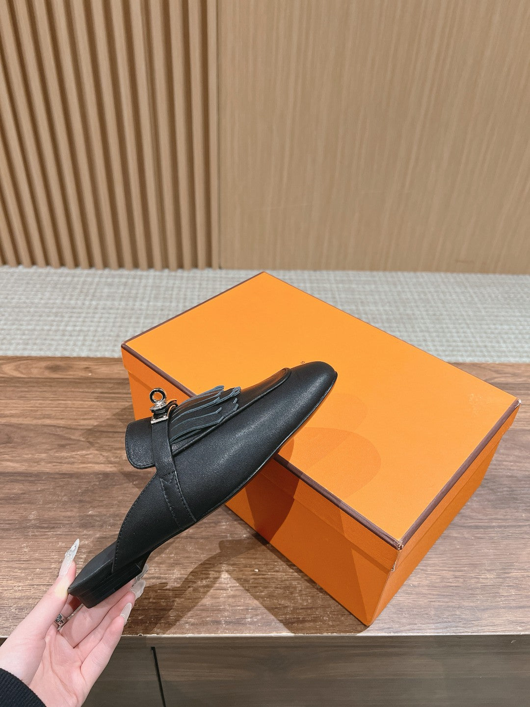 0Z Mule Fringed Black、mysite、Cacoeks