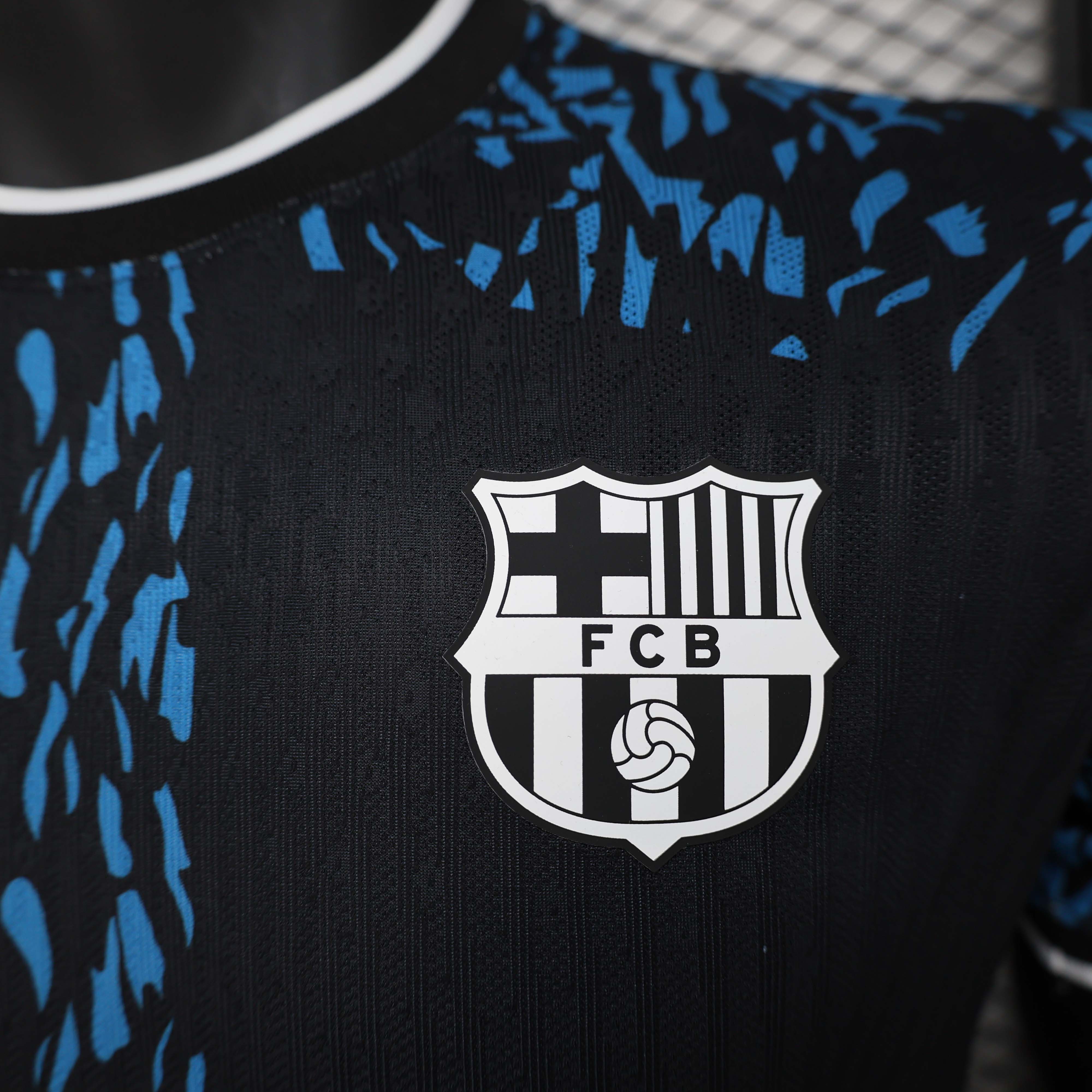 2024/2025 Player Version Barcelona Special Edition Black and Blue Football Shirt 1:1 Thai Quality:football jersey mysite: unitedjerseyfootball 邓江浪:football