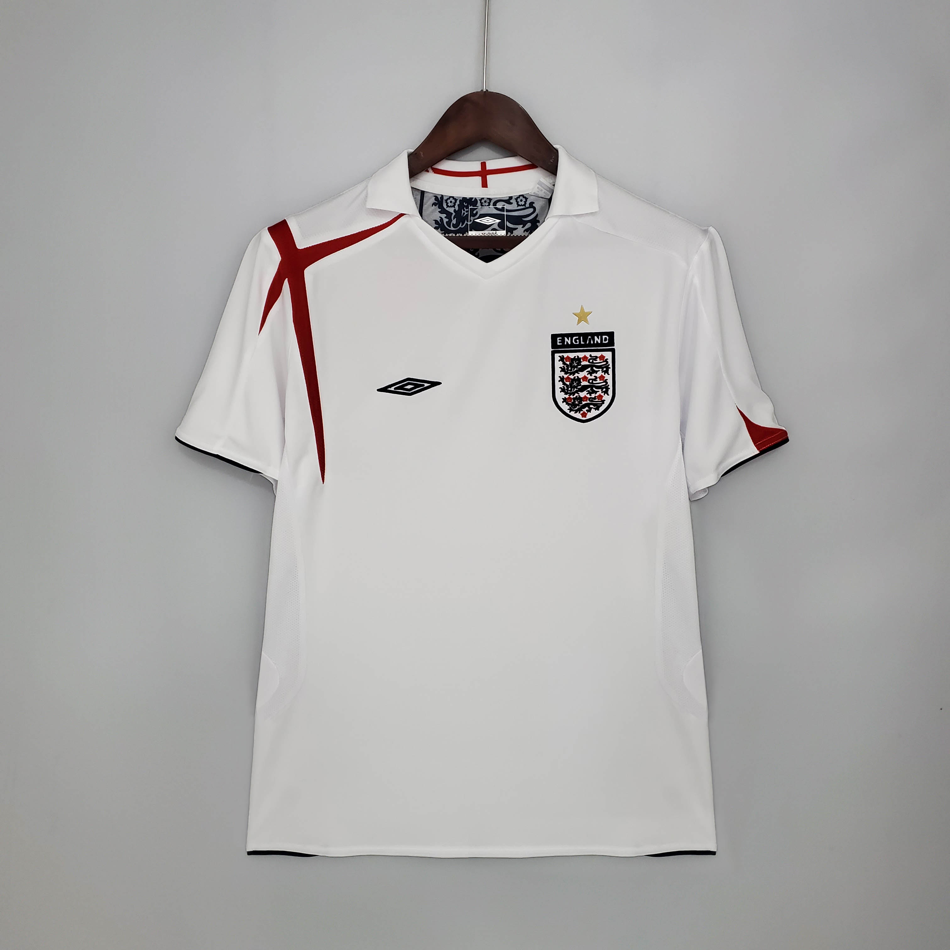 2006 Retro England Home Soccer Jersey-mysite Custom Football Kit- Nextkits