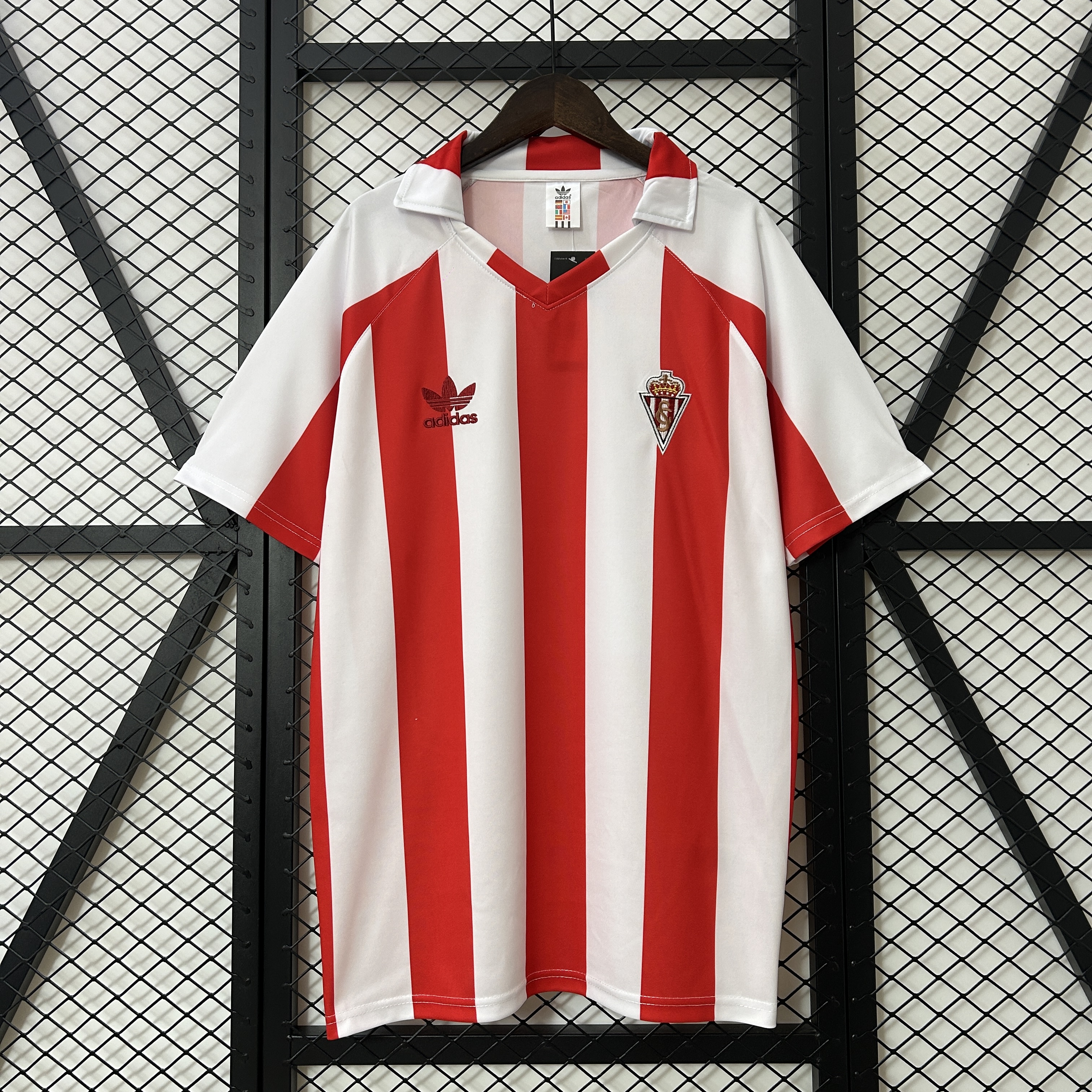 ManixJersey.com | Retro Sporting Gijon 1986-87 Home Jersey -Customize Name, Number and Patch | Worldwide Shipping