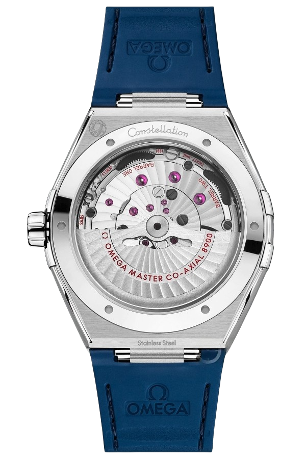 Omega Constellation Ref. 131.33.41.21.03.001 Super Clone Watch – Blue Dial Leather Strap Fake Replica