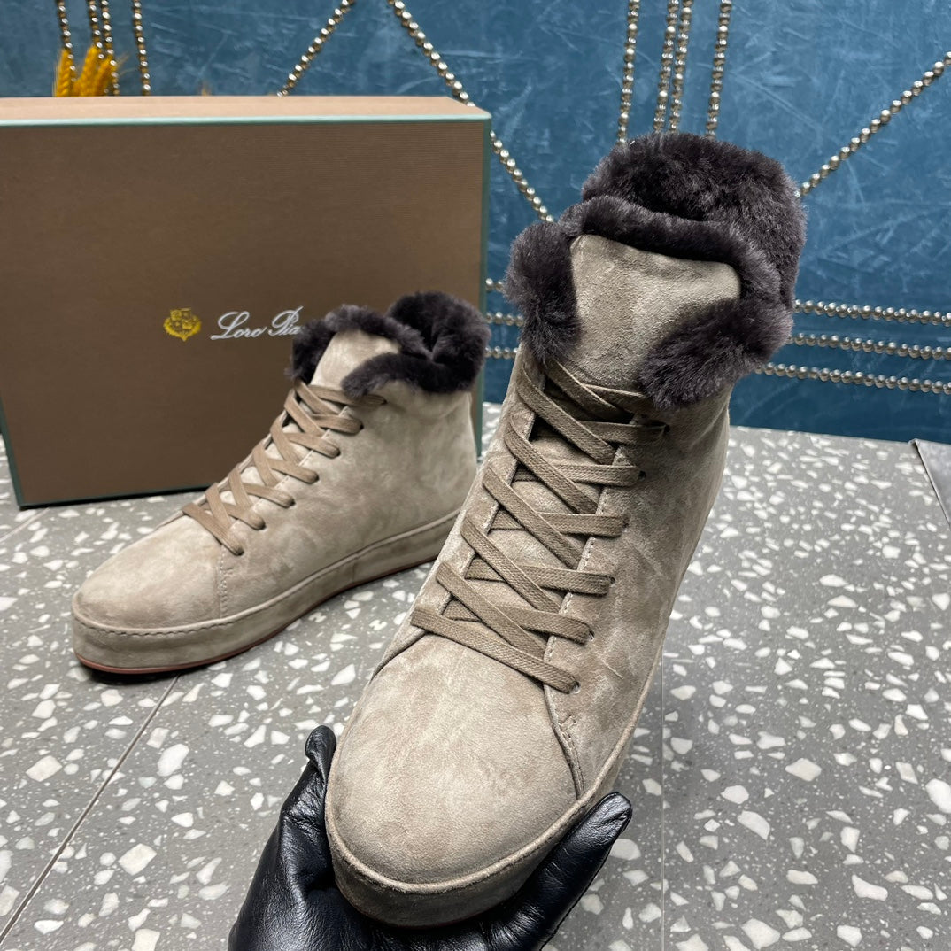 LP WINTER NUAGES HIGH SNEAKERS LIGHT GRAY LAMBSKIN、mysite、Cacoeks