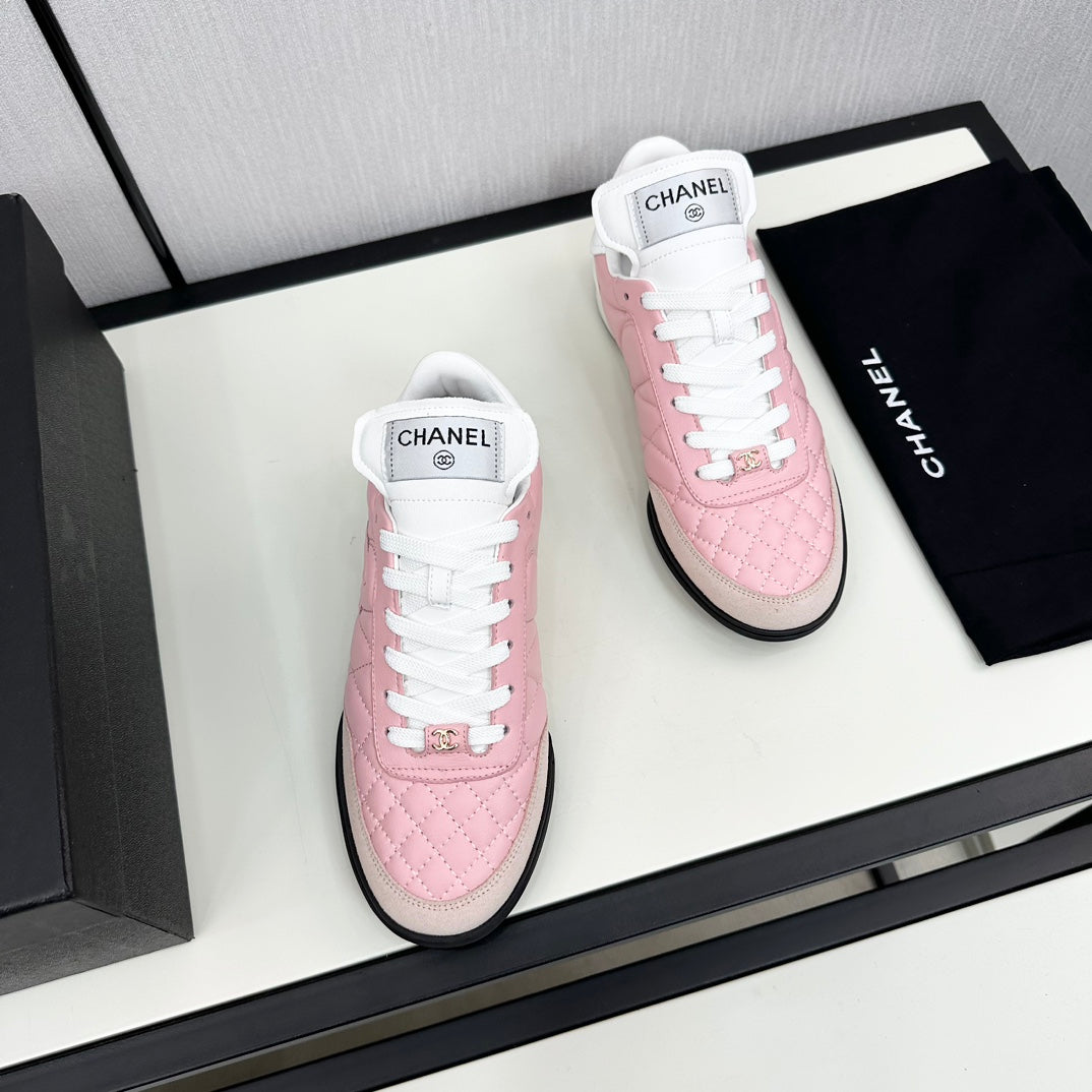 SPORTS SHOES IN LIGHT PINK CALFSKIN、mysite、Cacoeks