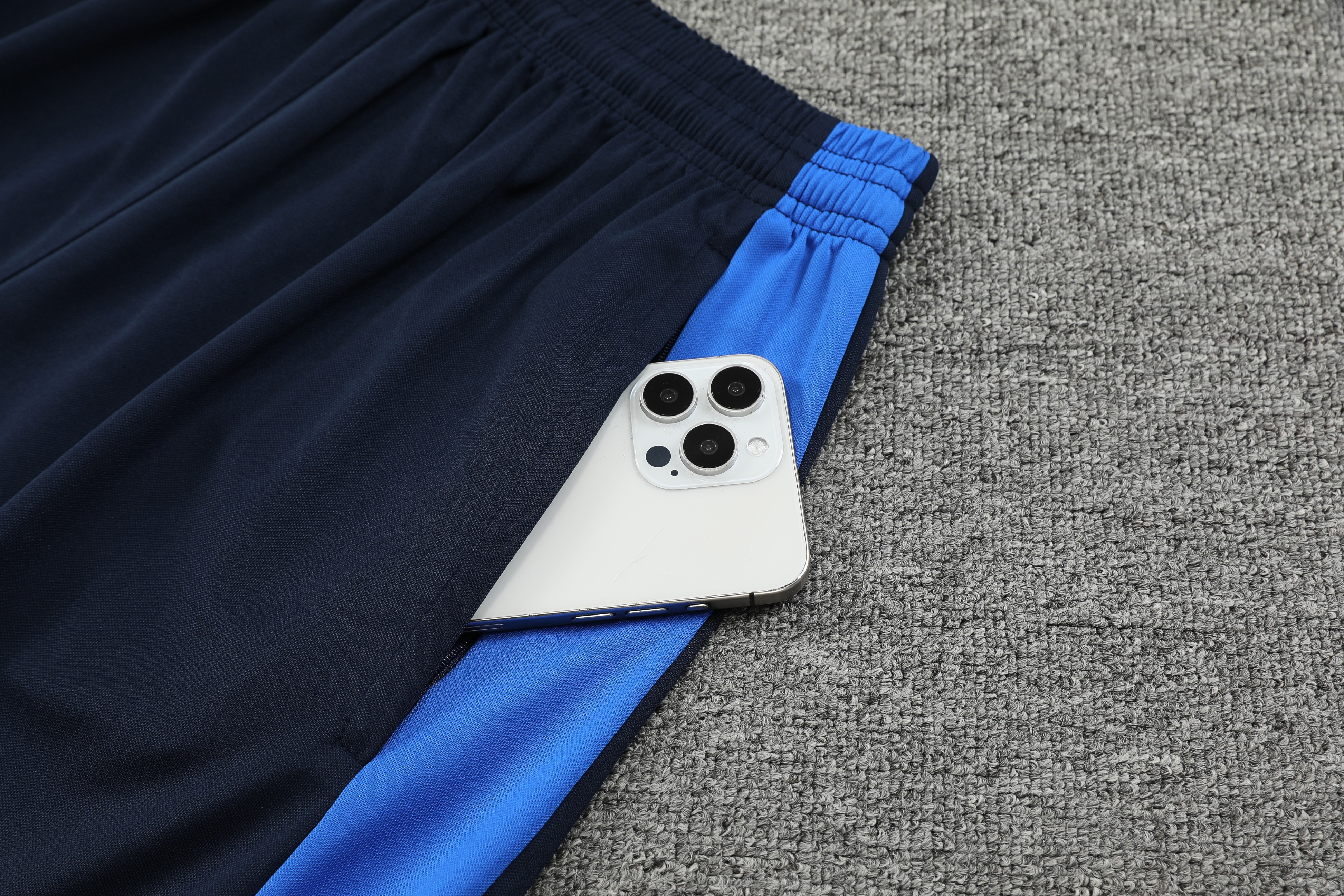 ManixJersey.com | Barcelona 24-25 Training Vest Suit - Blue with Pattern -Customize Name, Number and Patch | Worldwide Shipping