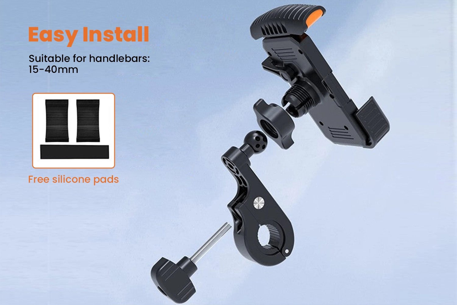 ACRUNU Lock Rotatable Ebike Phone Holder、mySite、bearsvspackers