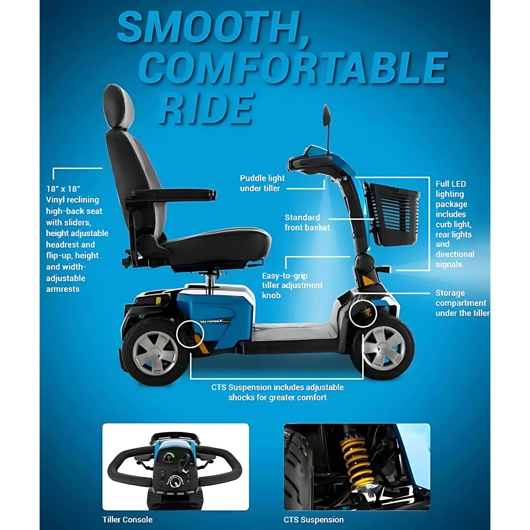 Victory® LX Sport 4-Wheel Mobility Scooter lights