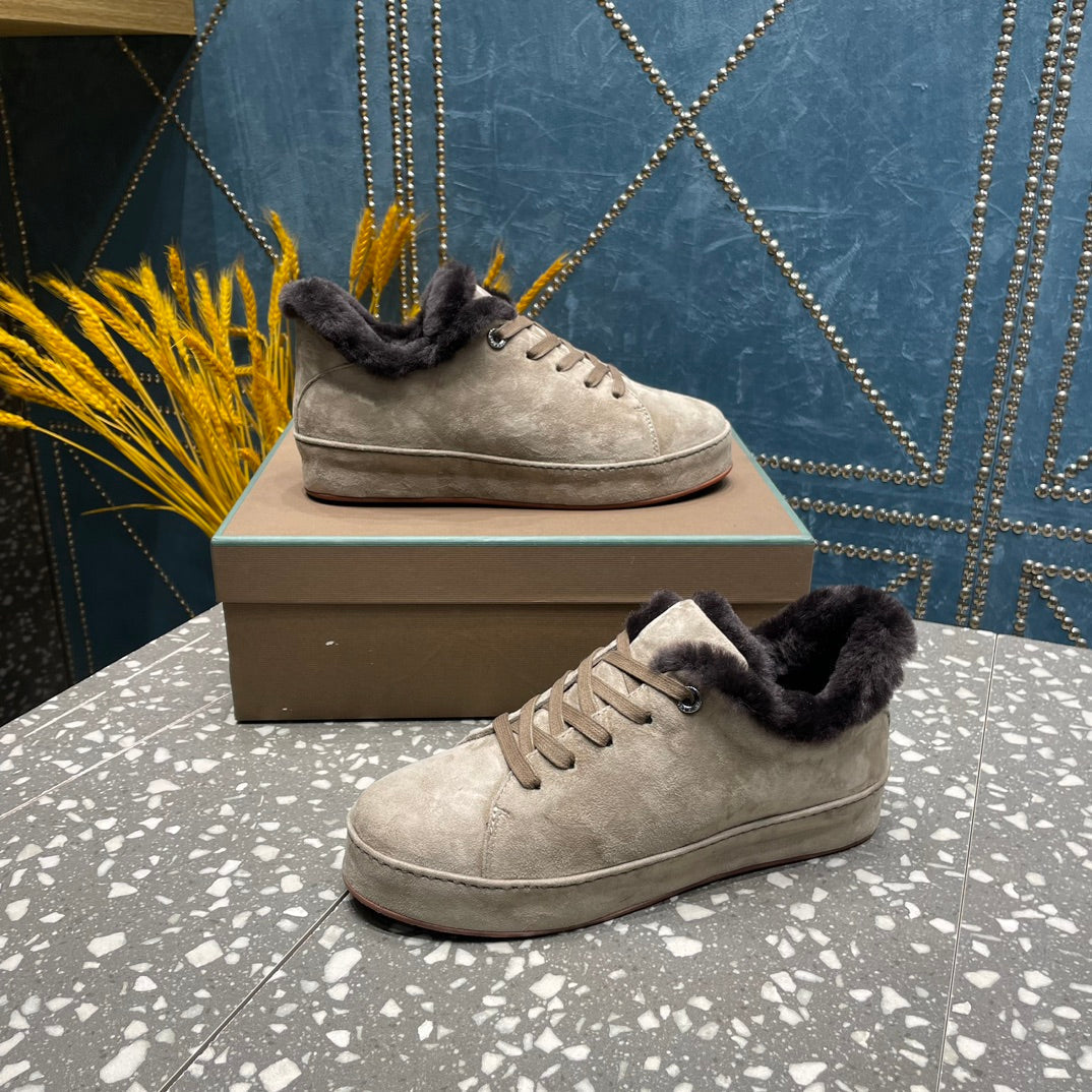 LP WINTER NUAGES SNEAKERS LIGHT GRAY LAMBSKIN、mysite、Cacoeks