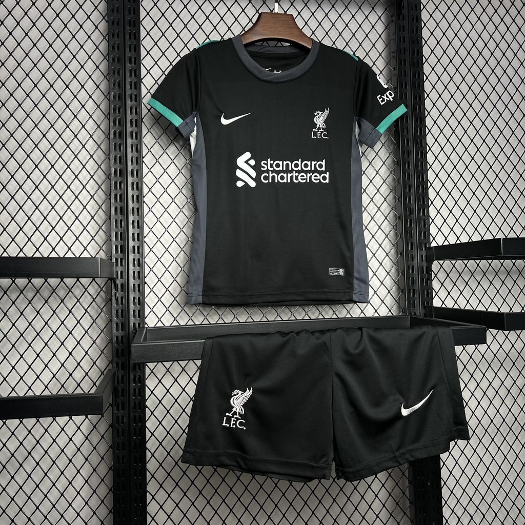 Higojerseys-Liver.pool 24-25 Away Kids Kit