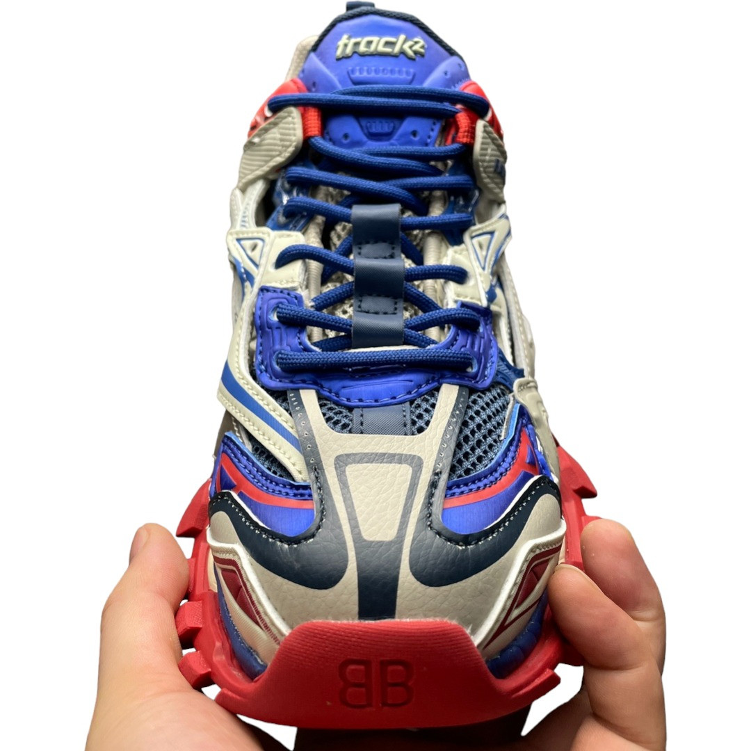 Balenciaga Track 2.0 Trainer in Beige Blue Red、mysite、Cacoeks