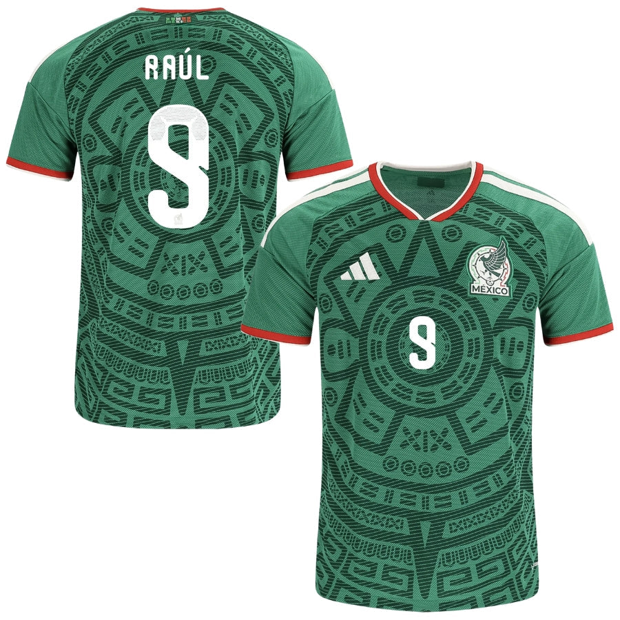 Mexico Home RA�L 9 Fan Jersey Shirt 2026 World Cup-mysite Custom Football Kit- Nextkits