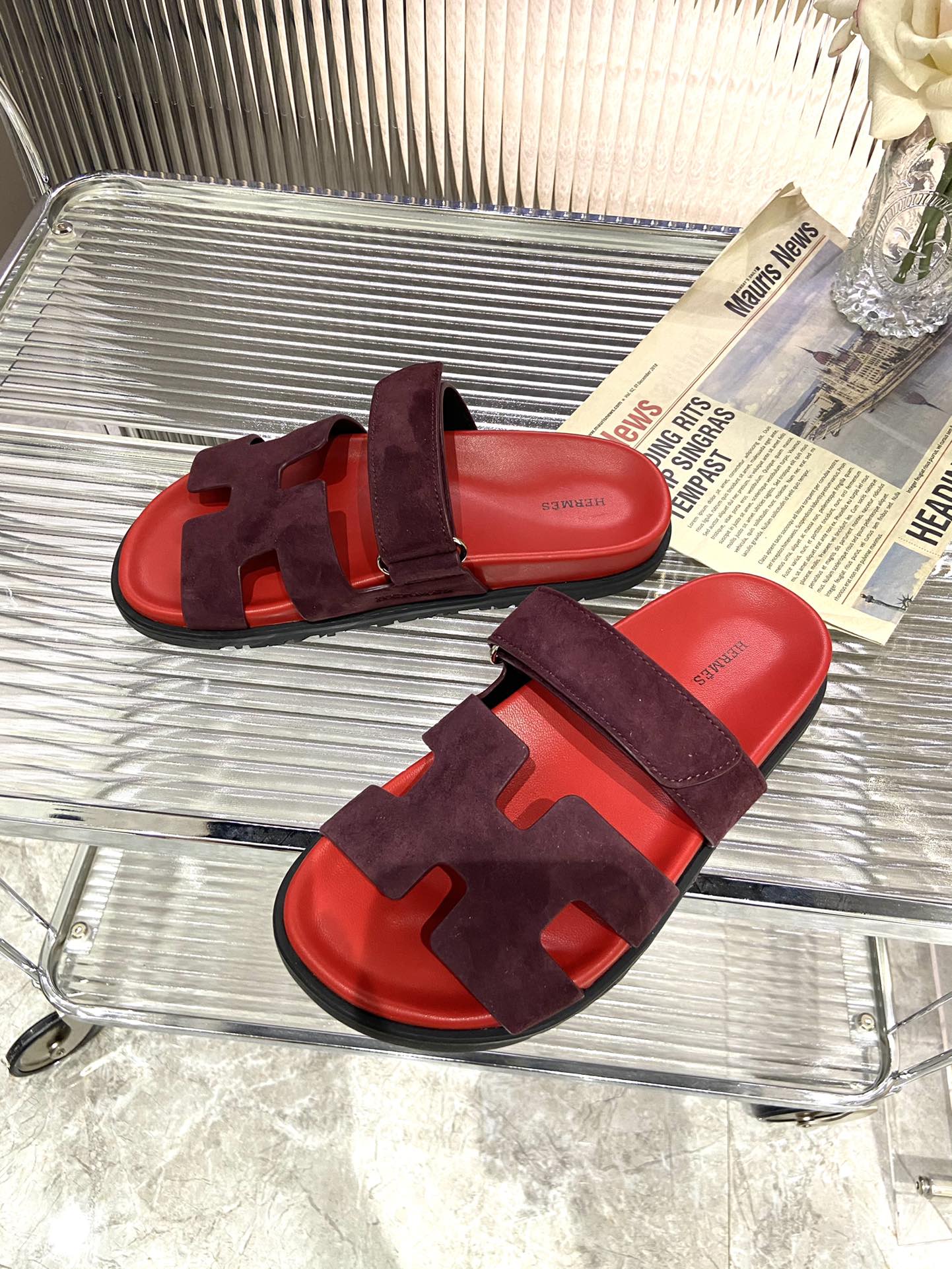 CHYPRE SANDAL CHERRY MIX JAM SUEDE、mysite、Cacoeks