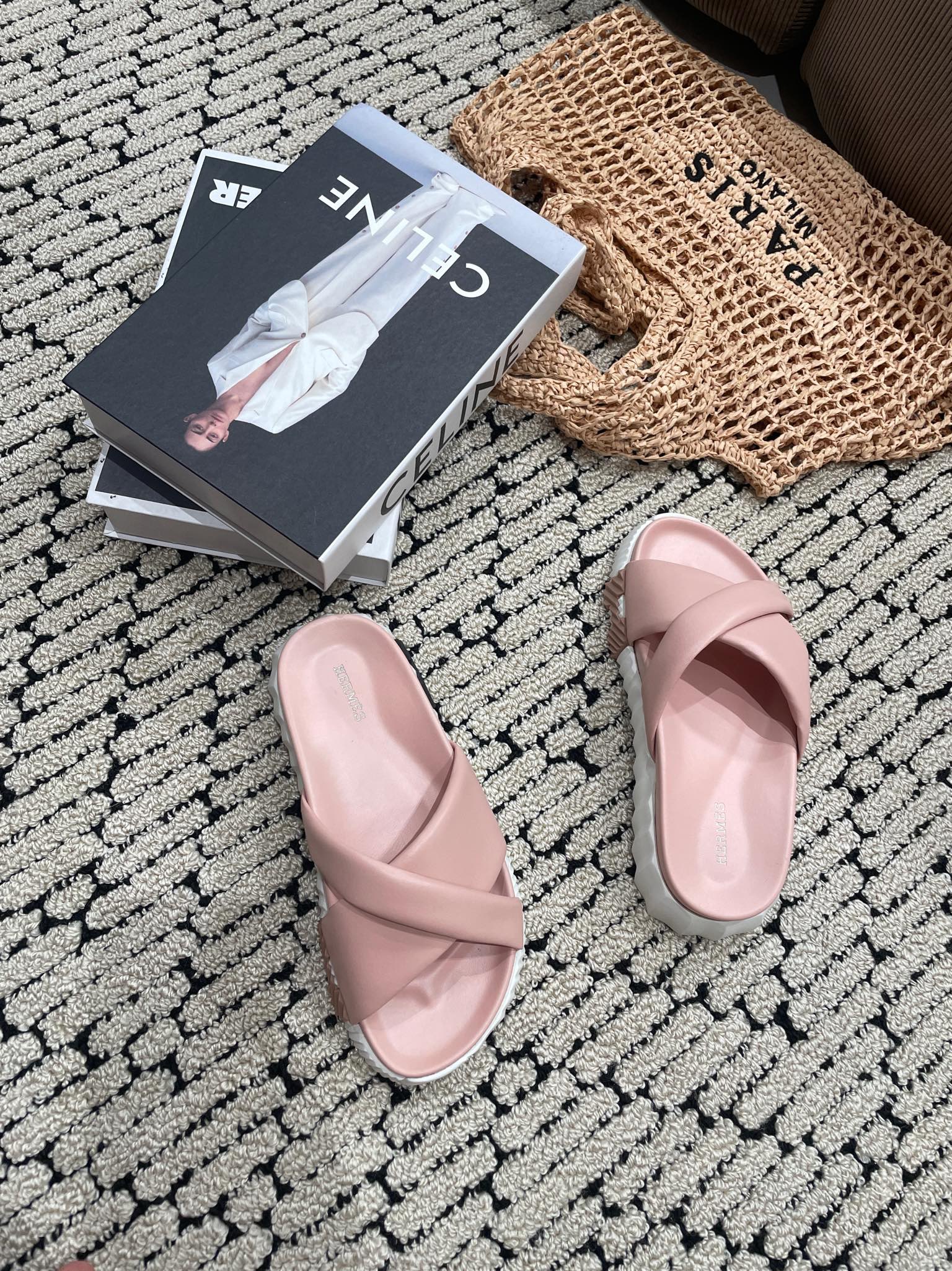 INFRA SANDAL LIGHT PINK CALFSKIN、mysite、Cacoeks