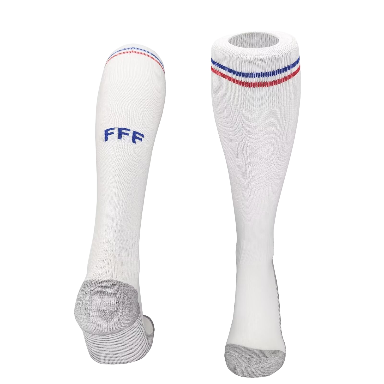 ManixJersey.com | France 2024 Away Socks - White -Customize Name, Number and Patch | Worldwide Shipping