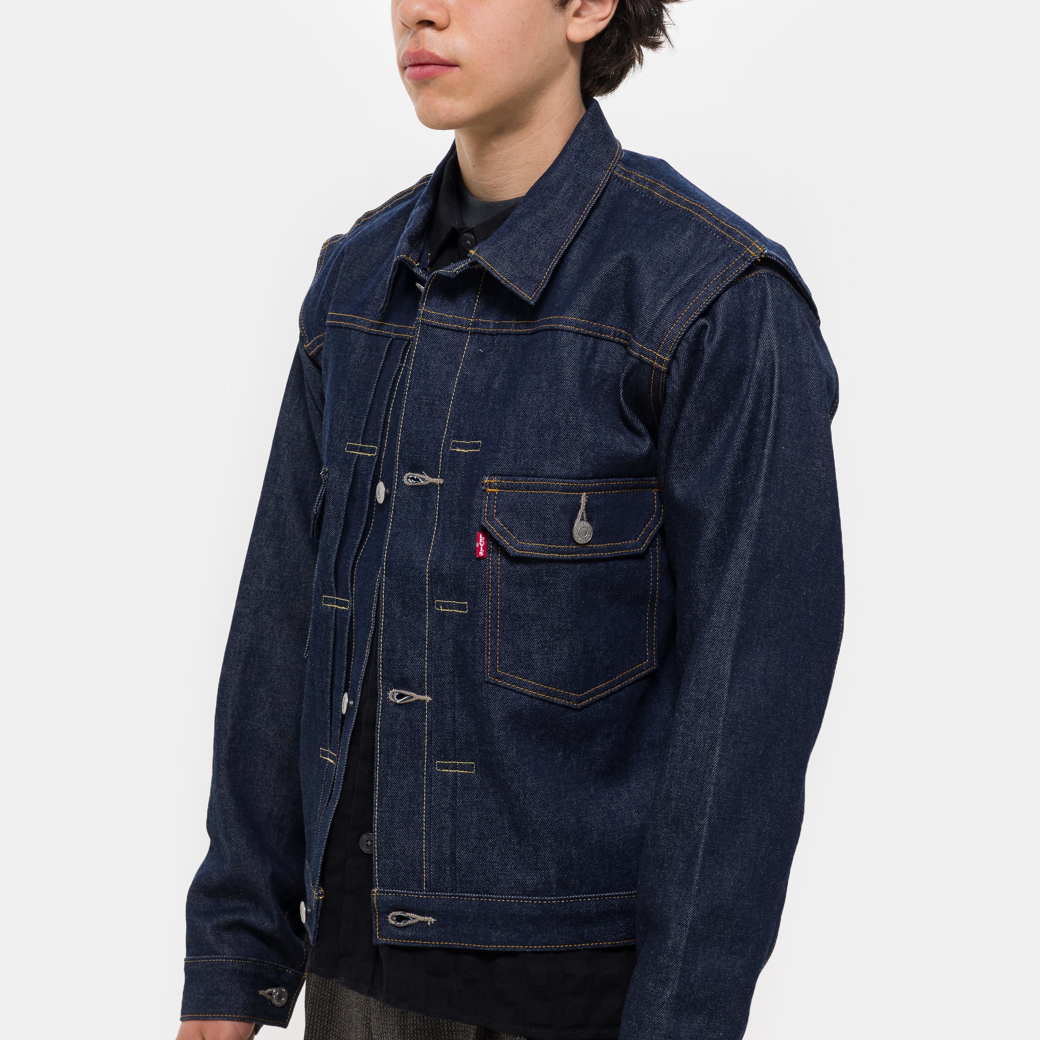 Undercover Pinnacle Type II Trucker Jacket in Dark Wash