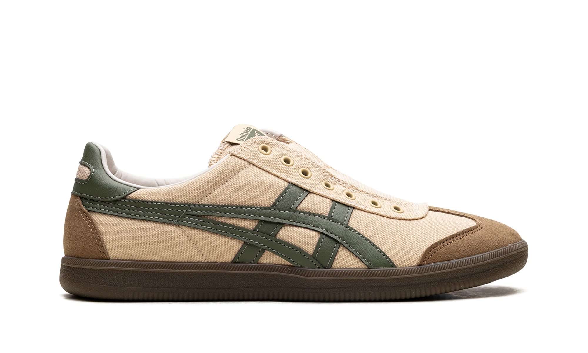 Tiger Tokuten Slip-On "Beige Brown Green"、mysite、Cacoeks