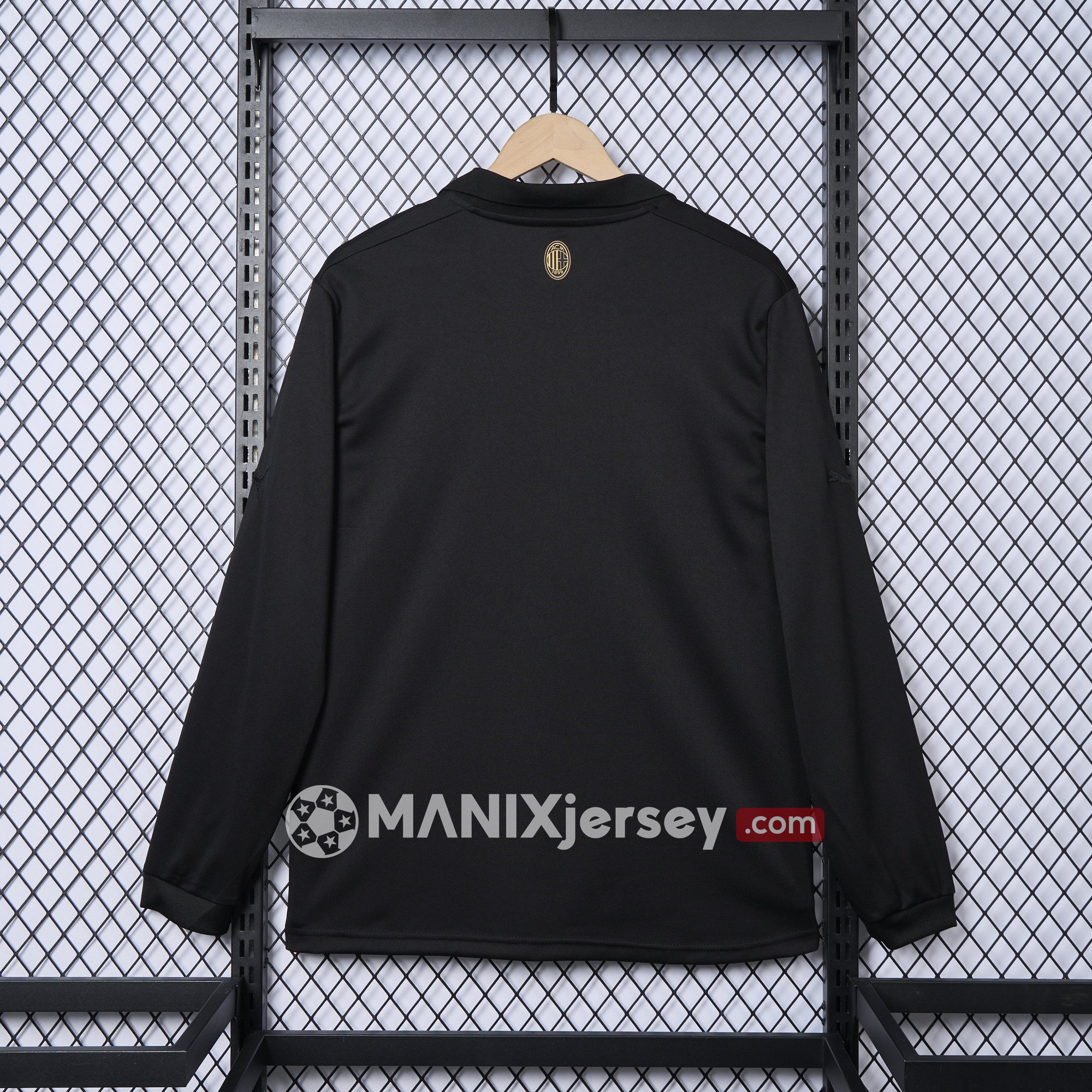 ManixJersey.com | AC Milan 24-25 125th Anniversary Long Sleeves Black GK Jersey - Fans Version -Customize Name, Number and Patch | Worldwide Shipping