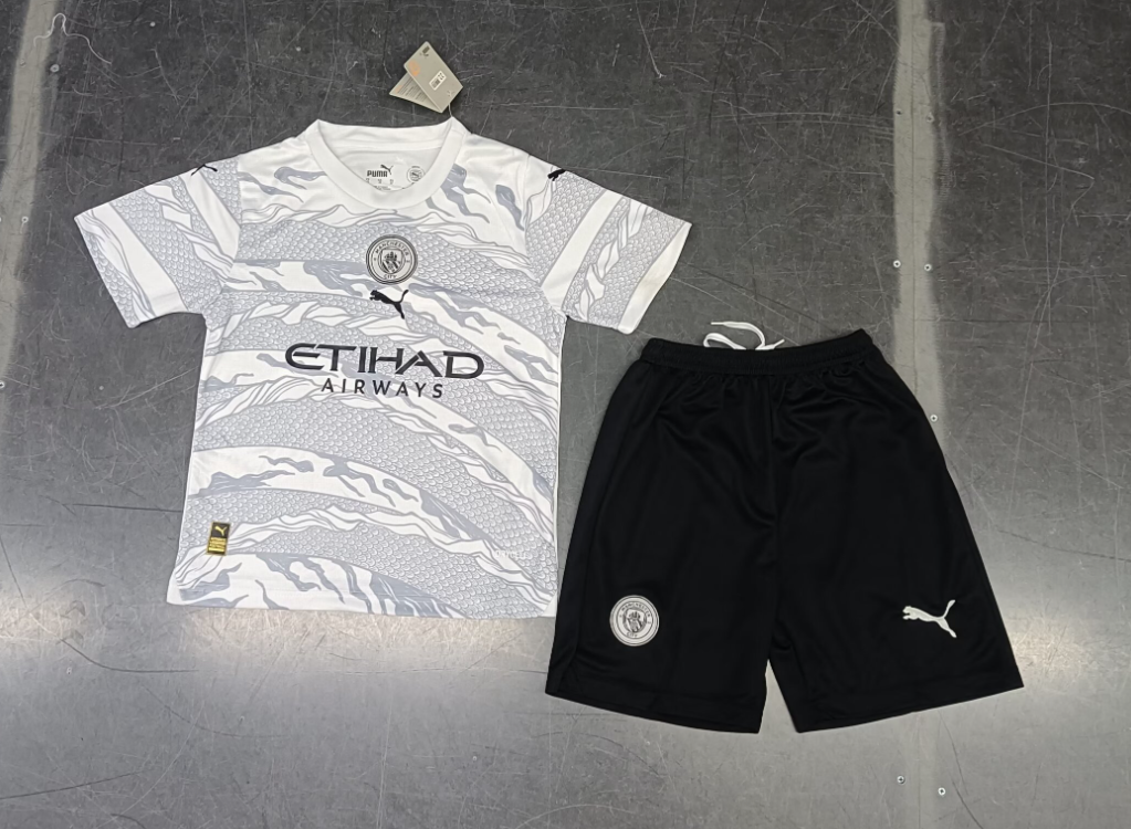 23/24 Manchester City Dragon Special Edition Football Shirt Kids Size Suit-mysite Custom Football Kit- Nextkits