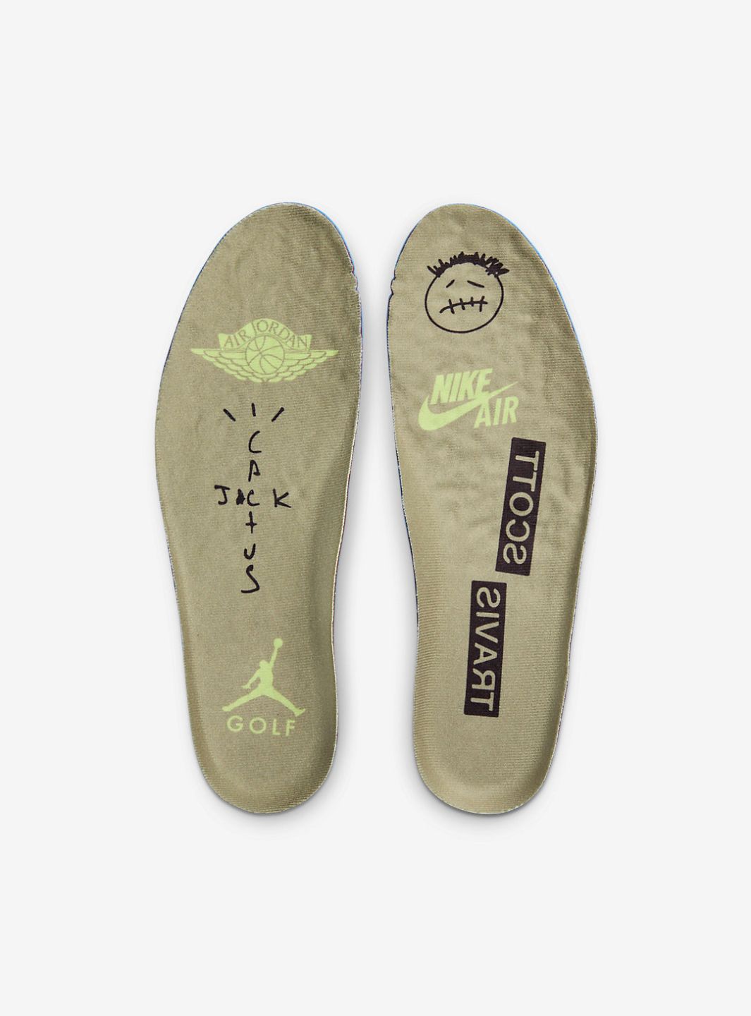 Air Jordan 1 Retro Low Golf Travis Scott Neutral Olive、JORDAN、Cacoeks