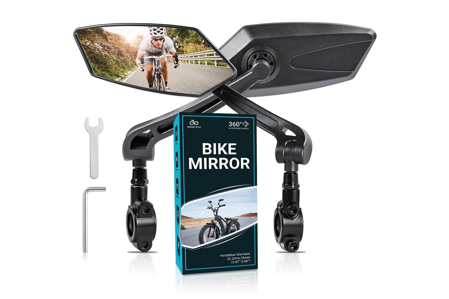 Magicycle HD Blast-Resistant E-Bike Mirrors、mySite、bearsvspackers