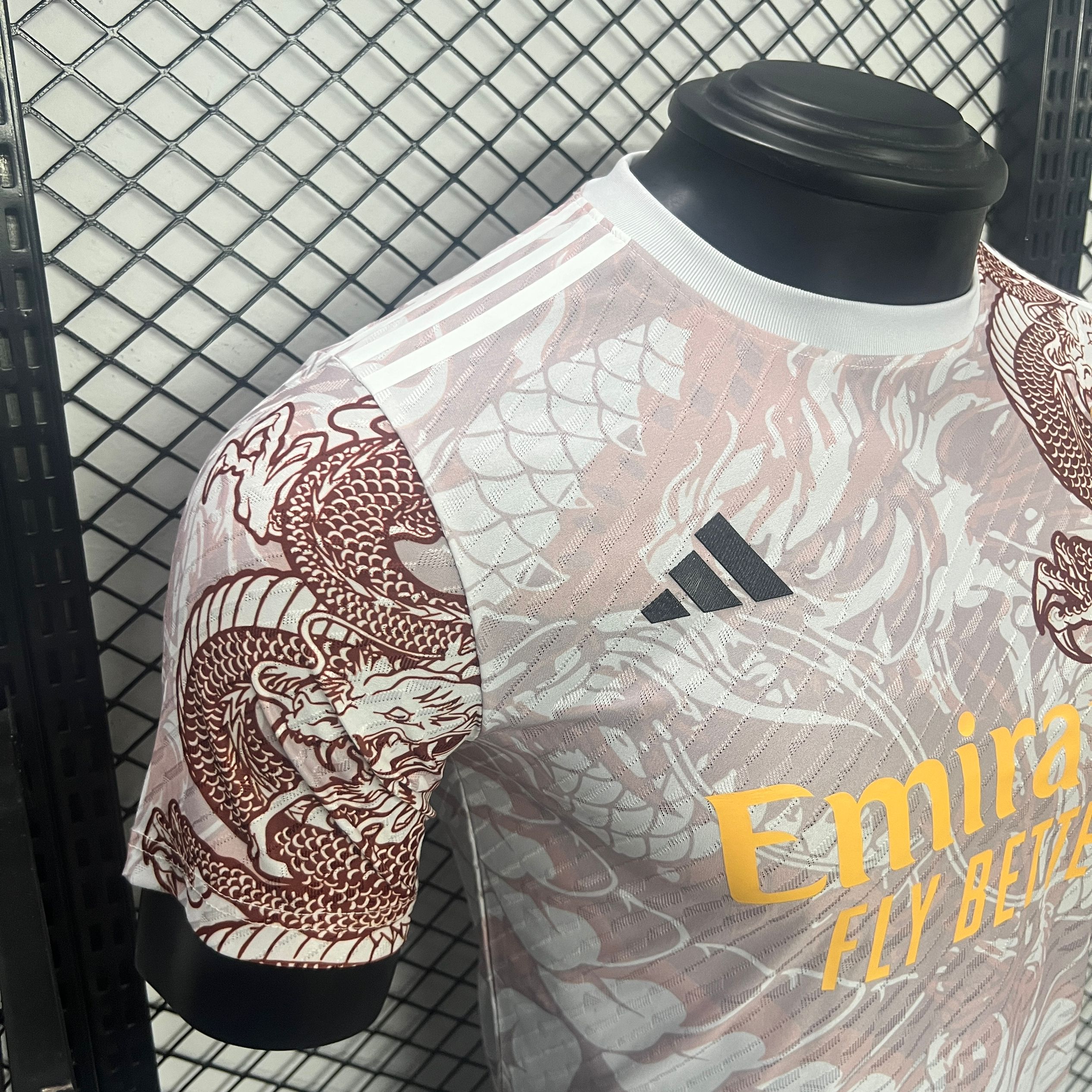 Higojerseys-Real Madrid 24-25 Red Dragon Special Edition White Jersey - Player Version