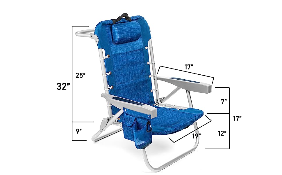 beach chair dimensions