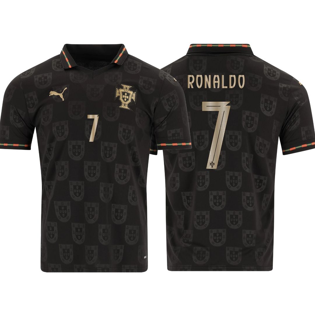 Portugal Fan Jersey Black Panther 2025/26 #7 Ronaldo-mysite Custom Football Kit- Nextkits