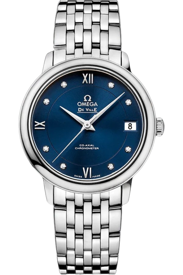 Omega De Ville Ref. 424.10.33.20.53.001 Super Clone Watch – Mother of Pearl Dial Stainless Steel Bracelet Fake Replica