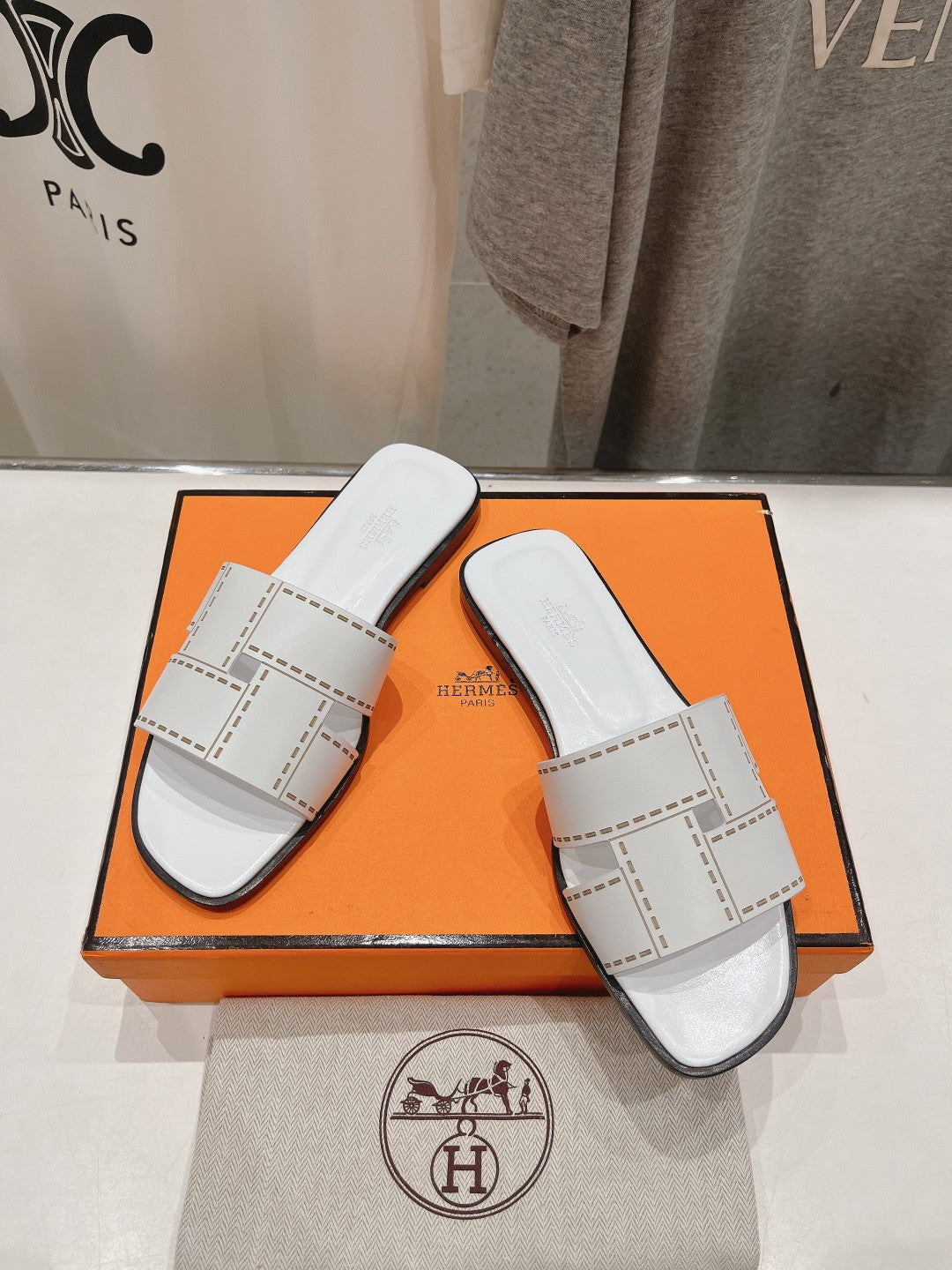 Idioma Sandal White Calfskin、mysite、Cacoeks