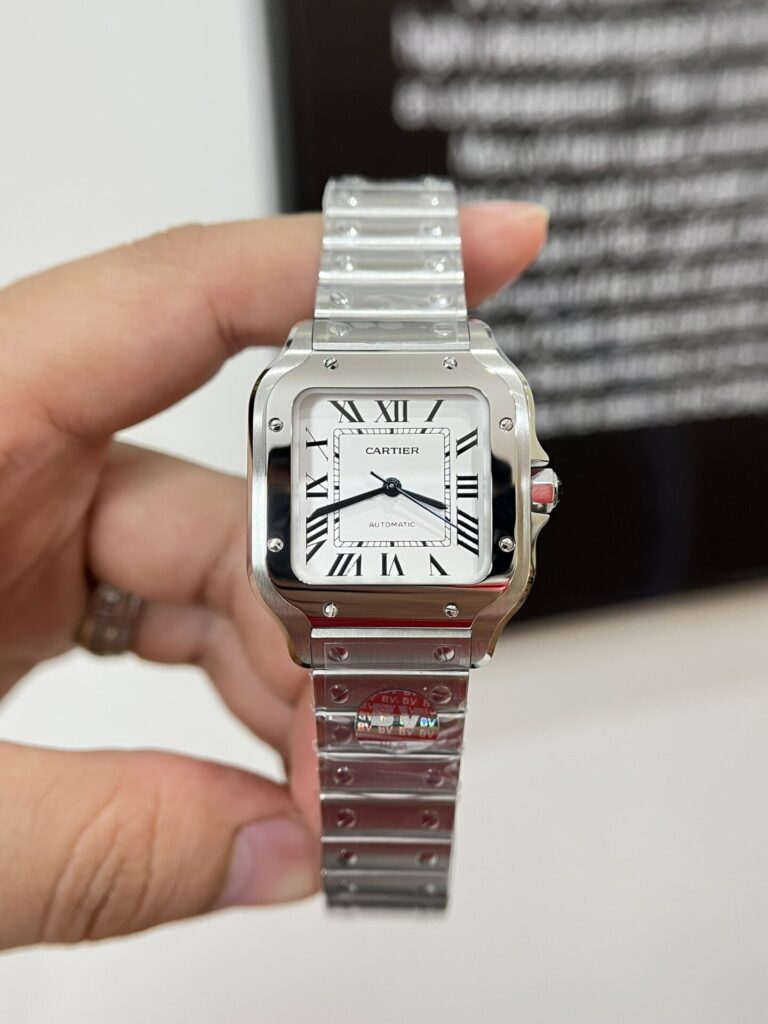 Đồng Hồ Cartier Santos WSSA0029 Replica 11 Nữ BCF 35mm (4)