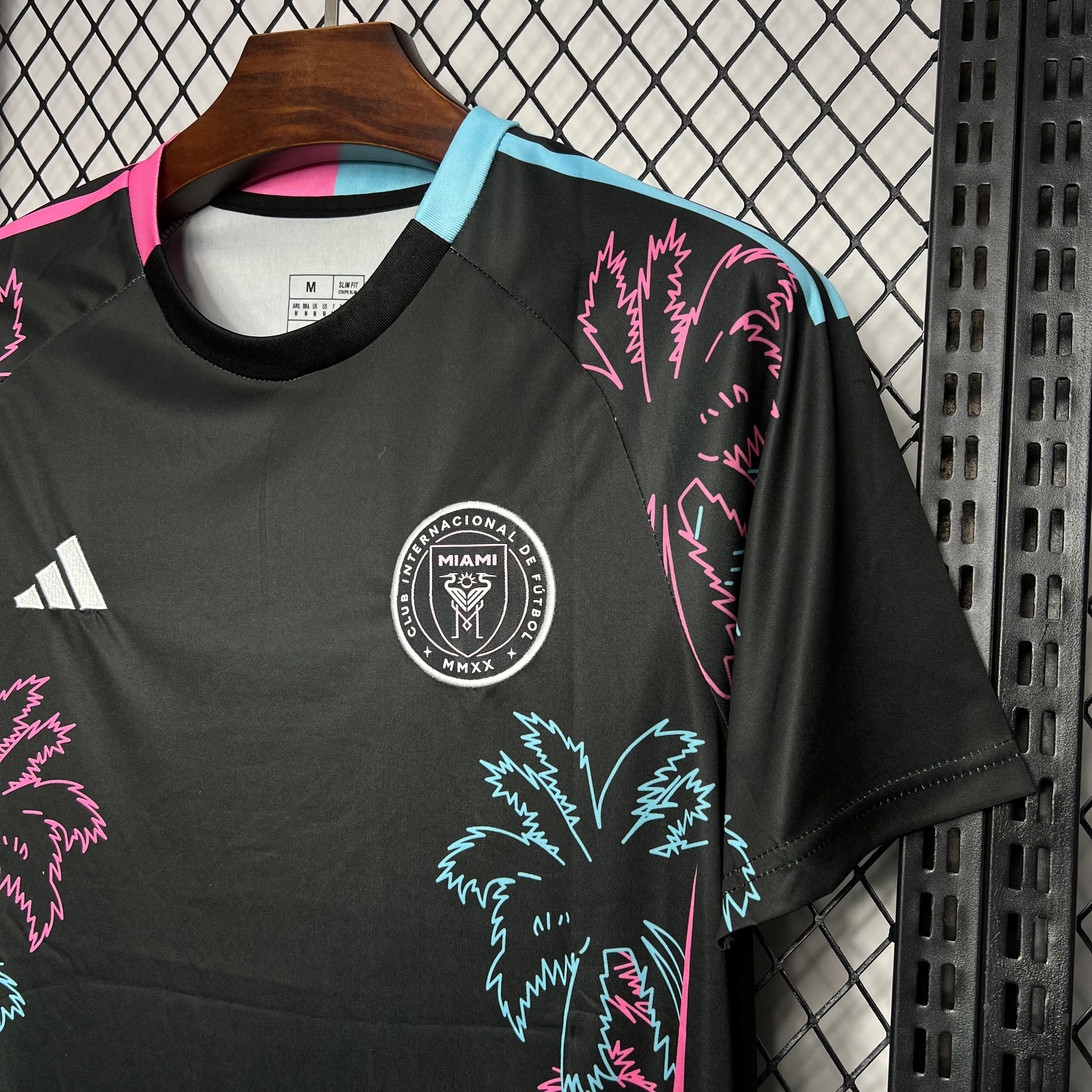 Higojerseys-INT M.A.M 24-25 Black Summer Coconut Tree Style Jersey - Fans Version