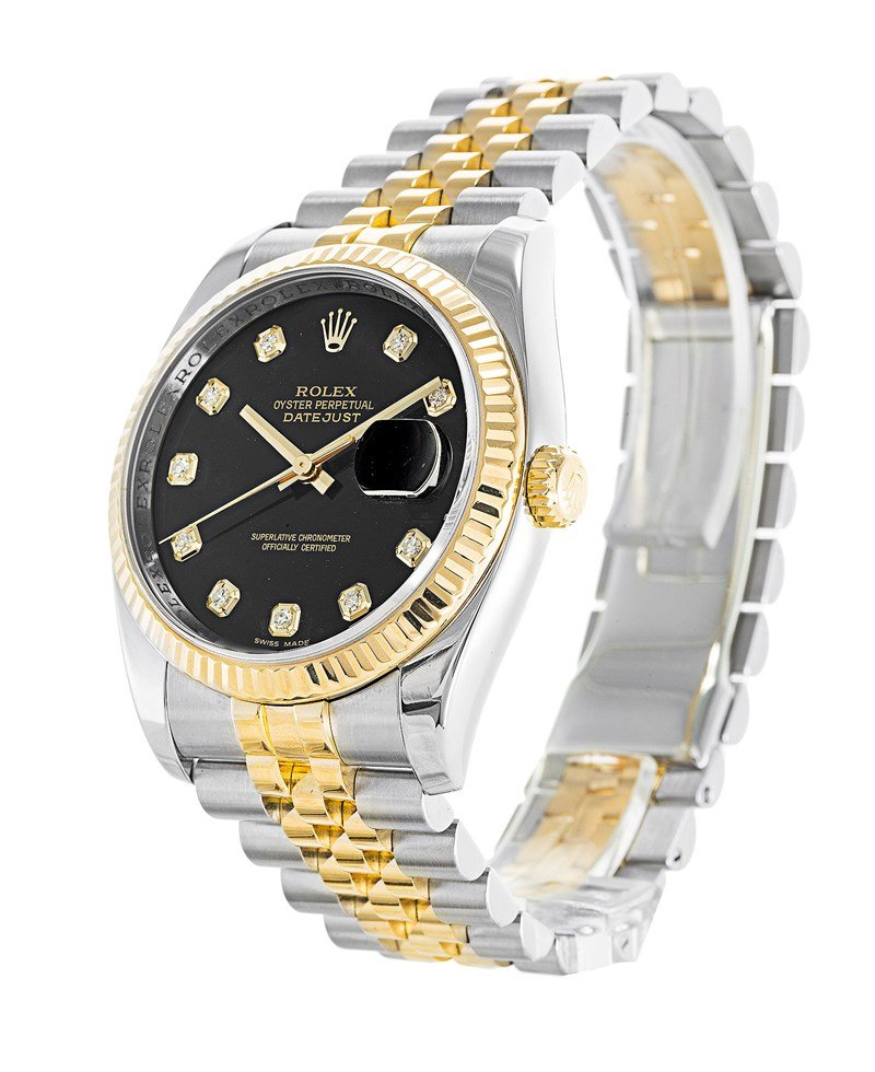 Replica Rolex Datejust 36mm Black Jubilee Dial 116233-fasswatch