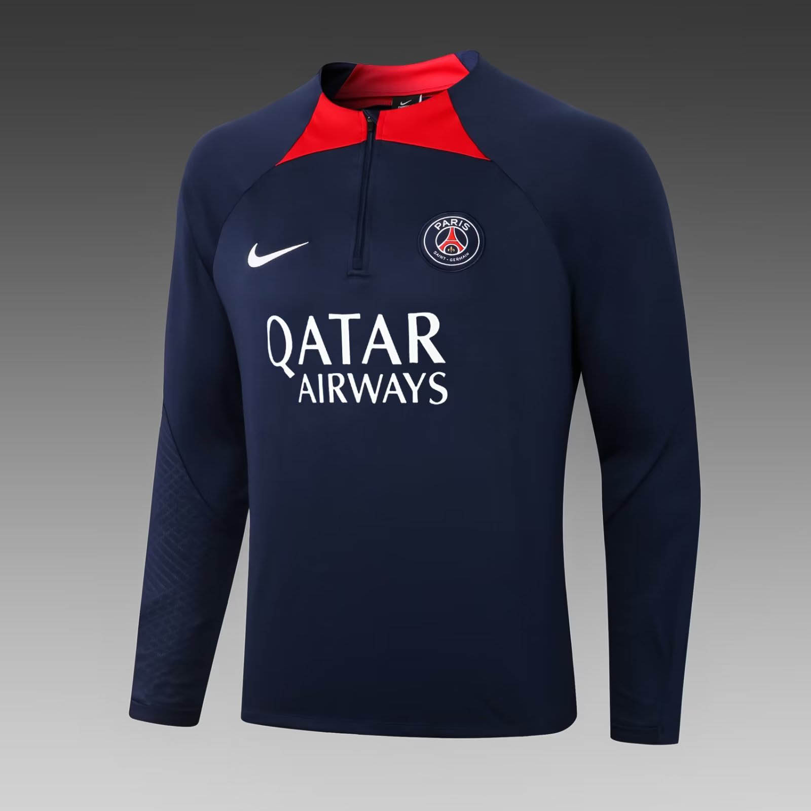 2022/2023 Psg Paris Saint-Germain Half-Pull Training Suit Royal Blue Set:football jersey mysite: unitedjerseyfootball 邓江浪:football