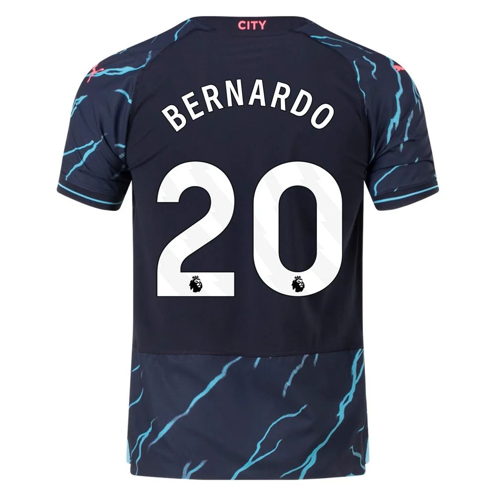 23/24 Manchester City #20 Bernardo Silva Third Jersey-mysite Custom Football Kit- Nextkits